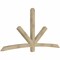Ekena Millwork Alberta Rough Sawn Timber Gable Bracket, Douglas Fir, 96"W x 48"H x 4"D x 4"F, 12/12 Pitch GBW096X48X0404ALB00RDF - alternate 2